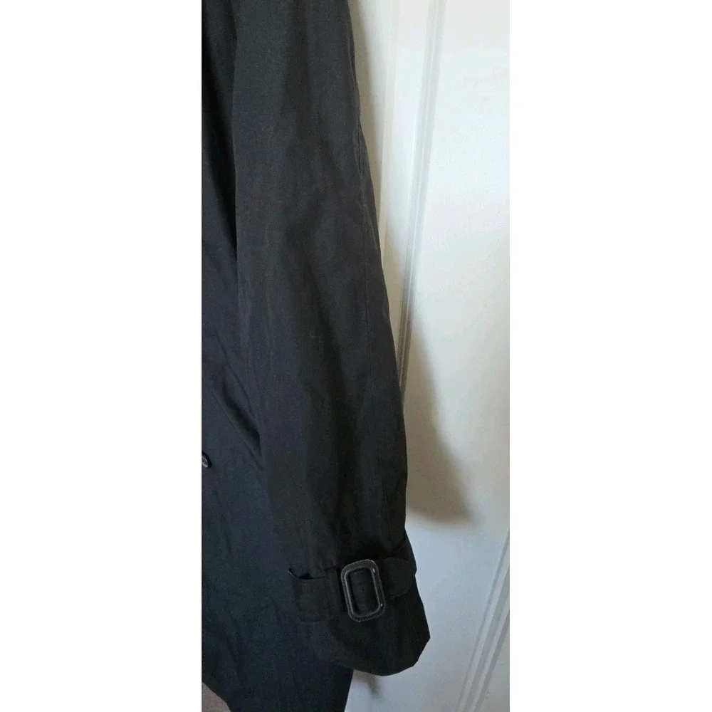 MISTY HARBOR Men's Vtg Trench Coat Zip-out  PLAID Fleece Liner ‎ lined  Sz 44R